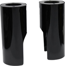 Arlen Ness Black Fat Tire Fork Covers 2014-2025 Harley Flh Flt Baggers 125-000