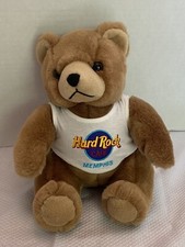 Hard Rock Cafe Memphis Tennessee T-Shirt Stuffed Teddy Bear Plush