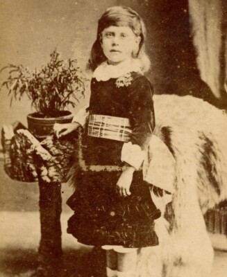 Antique CDV Carte De Visite Charles Keeping Exe Bridge Exeter girl portrait #20