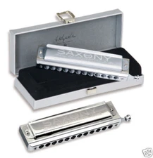 Seydel Saxony STEEL REED 12 Hole Chromatic Harmonica 100% German Made KEY CHOICE