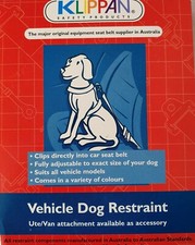 Dog Restraint Klippan Harness for Ute Van Adjustable Seat Belt X Large New