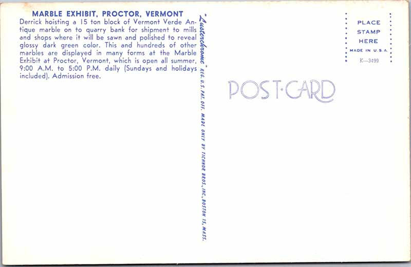 Postcard BUSINESS ACTIVITY SCENE Proctor Vermont VT 10/11 AL4070 eBay