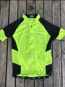 fluro yellow cycling jersey