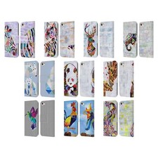 ARTPOPTART ANIMALS LEATHER BOOK WALLET CASE COVER FOR APPLE iPOD TOUCH MP3