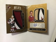2016-17 BLACK DIAMOND ROOKIE BOOKLET RELICS AUTO DYLAN STROME 02/10