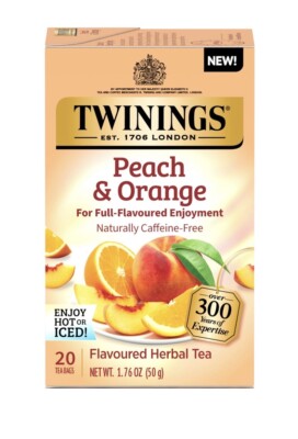 Twinings Peach and Orange Caffeine Free Tea - 20 bags