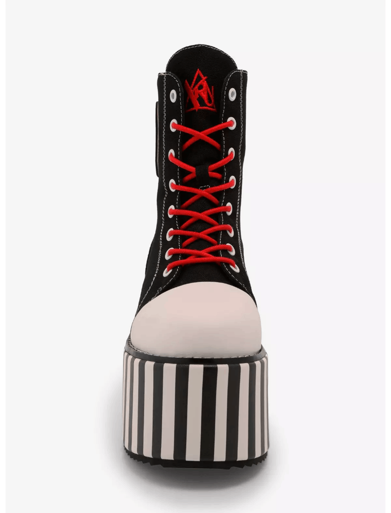 YRU X Emily The Strange Goth, Emo, Punk Stripe Platform YRU X Emily The Strange Goth, Emo, Punk Stripe Platform