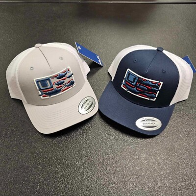 Huk Trophy Flag Trucker Hat Cap NWT!! 2024