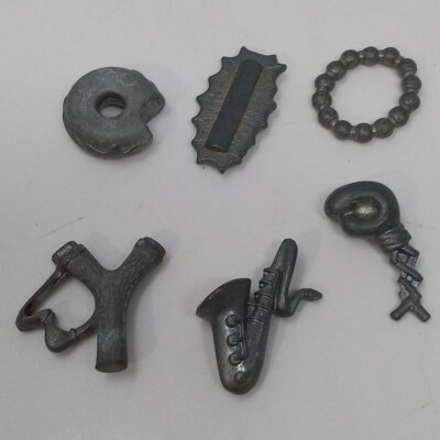 #ad The Simpsons 2002 CLUE Board Game 2nd Edition 6 Zinc Replacement Pieces $14.99