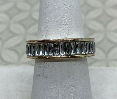 Eternity Band Kendra Scott Wedding Bands Kendra Scott Gold Tone Clear  Crystal Jack Band Ring Size Well