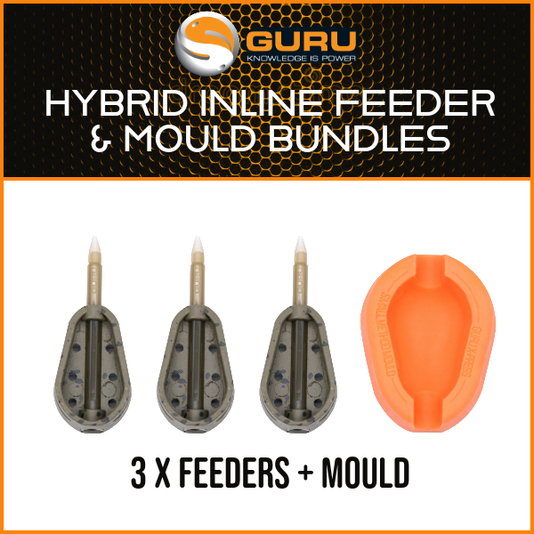 GURU HYBRID INLINE FEEDER MOULD BUNDLES ALL SIZES COARSE/MATCH FISHING
