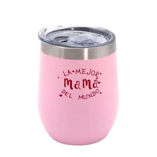 12 oz Greatest Mama La Mejor Mama Del Mundo Stainless Steel Tumbler