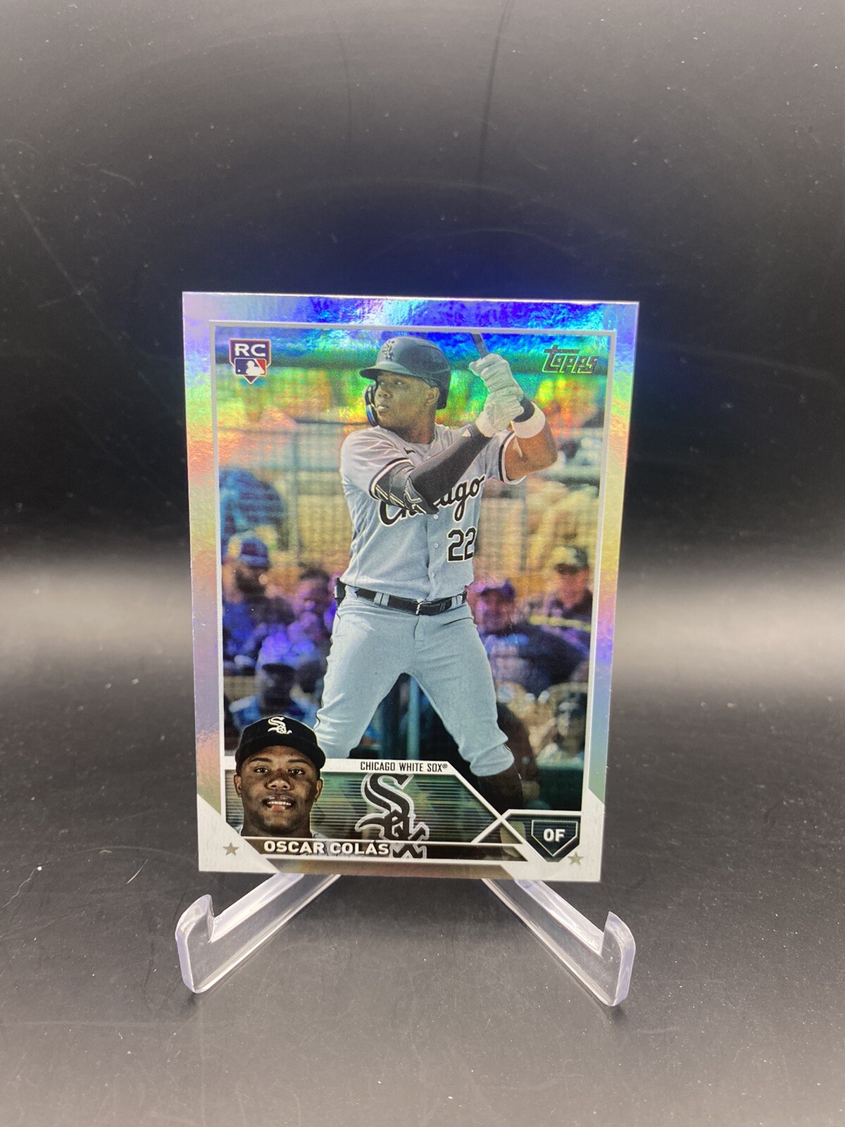 2023 Topps Series 2 Oscar Colas RC Rookie Rainbow Foil #545 Chicago White Sox
