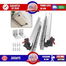 AOLISHENG 1 Pair Undermount Soft Close Drawer Slides21 Inch 80 lb
