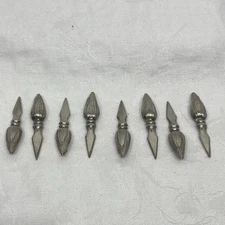 Set of 4 Vintage Pairs of Corn on the Cob Holders - Pewter or Silver Plate Heavy