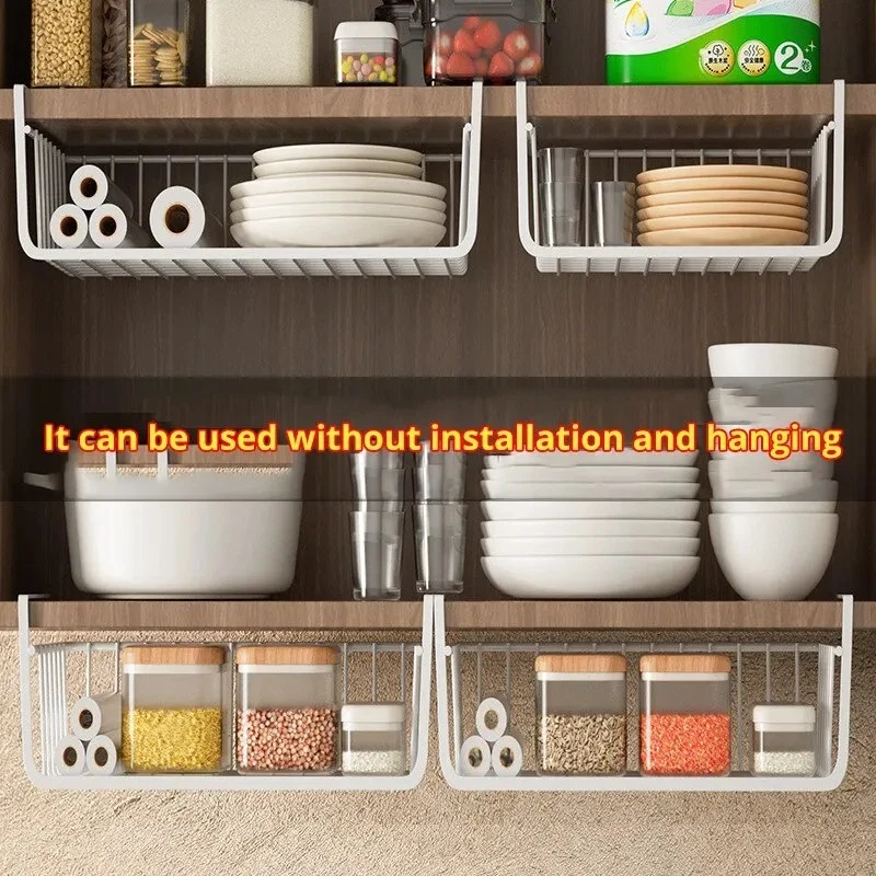 Metal Hanging Net Basket Kitchen Cabinet Storage Organizer
Opens in a new window or tab