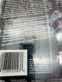 Night Warriors: Darkstalkers' Revenge (Sega Saturn, 1996) ntsc brand new sealed.
