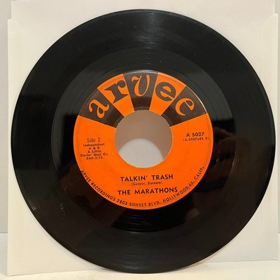 THE MARATHONS - Peanut Butter / Talkin Trash (1961) - 7'' Vinyl Record 45RPM - VG
