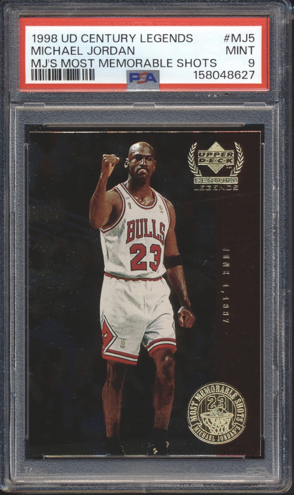 Michael Jordan #MJ5 1997-98 SP Authentic Basketball Authentics Redemptions