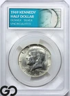 1969-D Kennedy Half Dollar, 40% Silver