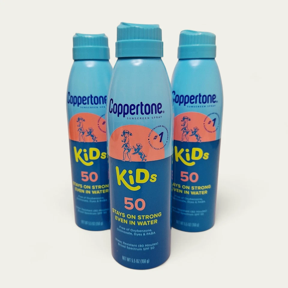 Spray protector solar para niños 3 Coppertone FPS 50 5,5 oz EXP 07/2026 NUEVO Y FRESCO Foto 3 de 4