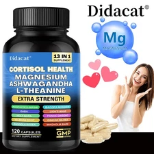 Cortisol HealthCapsules-With Magnesium-Saffron-Healthy Brain and Mind-Well-Being