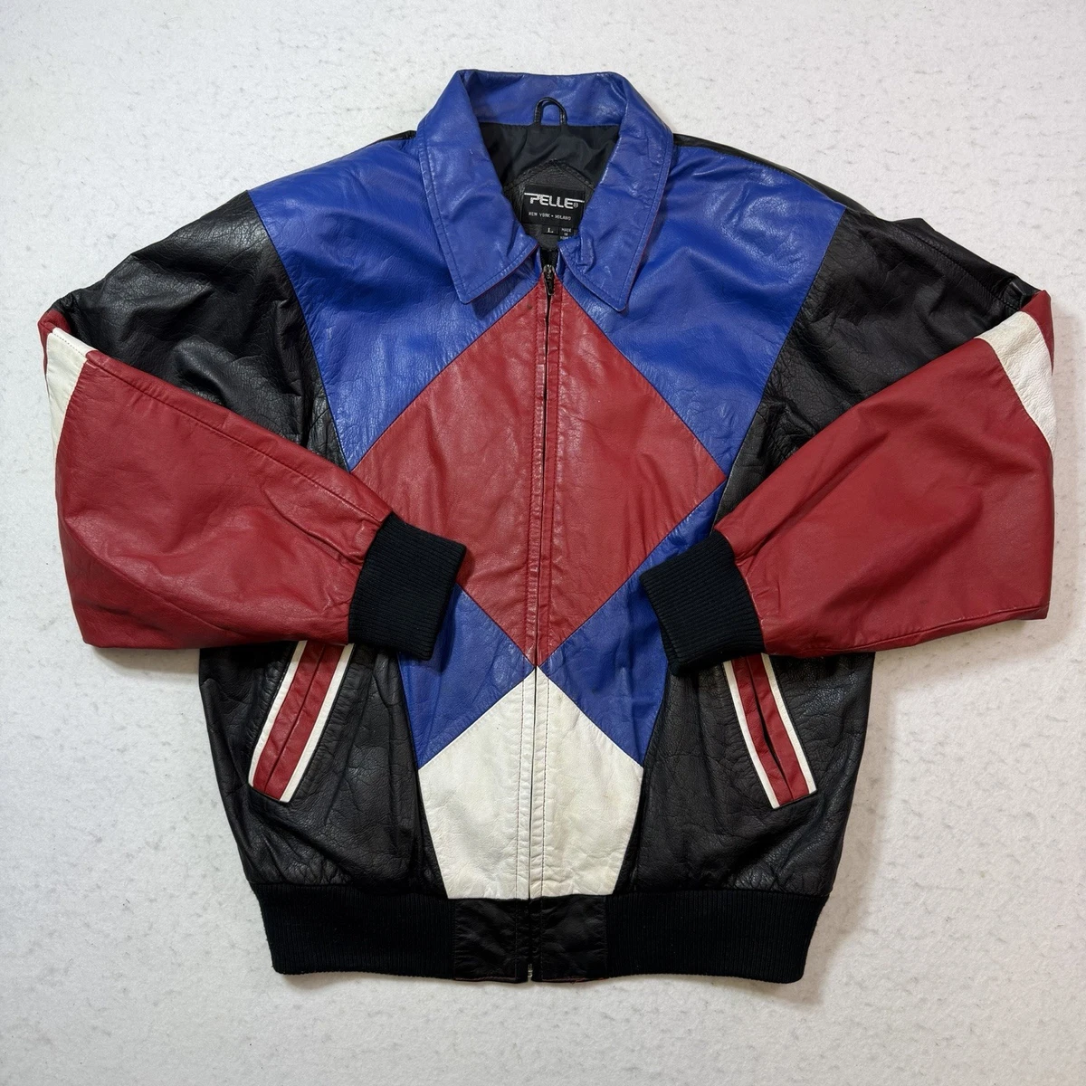 Pelle Pelle Leather Outer Shell Blue Coats, Jackets & Vests for