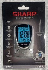 Sharp Digital Travel Alarm Clock Backlight Temperature Model SPC446A New/Sealed