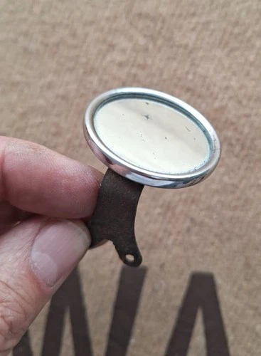 RARE SMALL SEMAPHORE MIRROR KDF VW SPLIT OVAL BUG BEETLE COX PEROHAUS GHE VINTAG