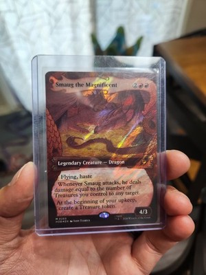 WOTC Smaug the Magnificent 0265 (Showcase) (Surge Foil) - The Hobbit (HOB) MTG