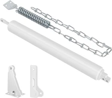 Storm Door Closer, White Heavy Duty Screen Door Closers with Protector Chains...