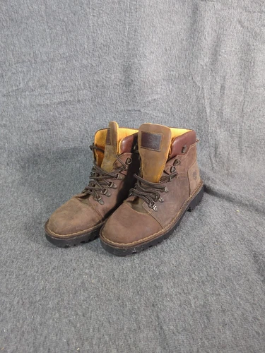 Stivali Timberland donna 9 5 M stivali da trekking in pelle marrone 2831 vintage