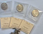 1948 D USA Half Dollar, 50 Cent, lot of 3 ICCS MS 63 - 8277