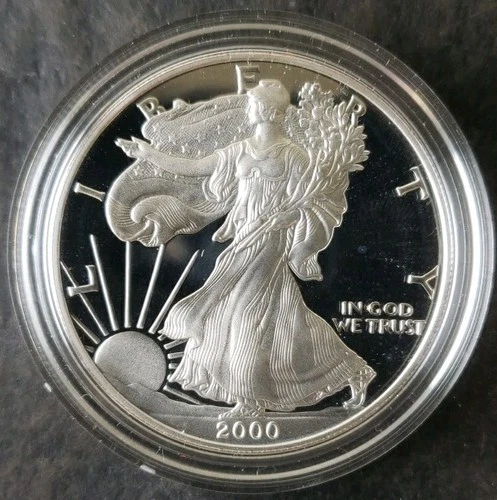 2000 P Proof $1 American Silver Eagle Dollar