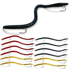 Fishing Lures Bass Lures, Weedless A5-12PCS-Pumpkin Seed, Black Blue, Chocolate
