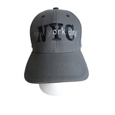 New York City Embroidered Adjustable Baseball Cap Baby Blue white one size fits
