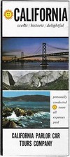 Vintage California Parlor Car Tours Company Travel Brochure Motor Coach 1961