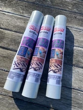 LOT 3 Yard  ROLLS Siser GLITTER Iron on HTV 3 White 12"x34" Heat Transfer Vinyl