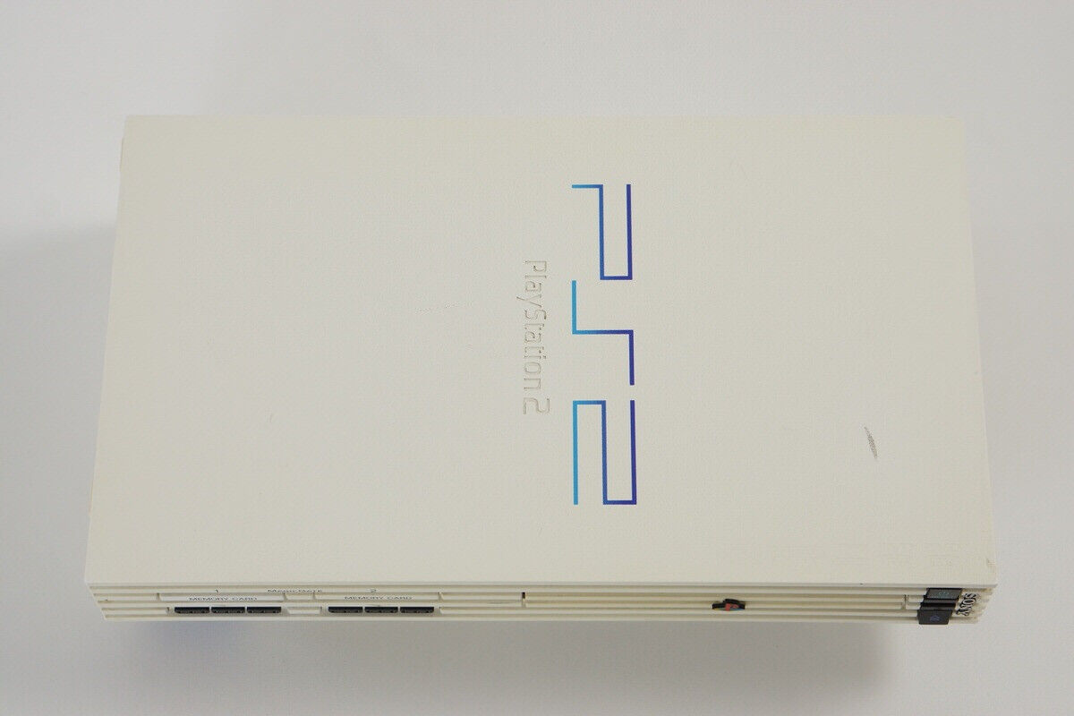 PS2 CERAMIC WHITE Console SCPH-50000 CW Tested System PS2 CERAMIC WHITE Console SCPH-50000 CW Tested System