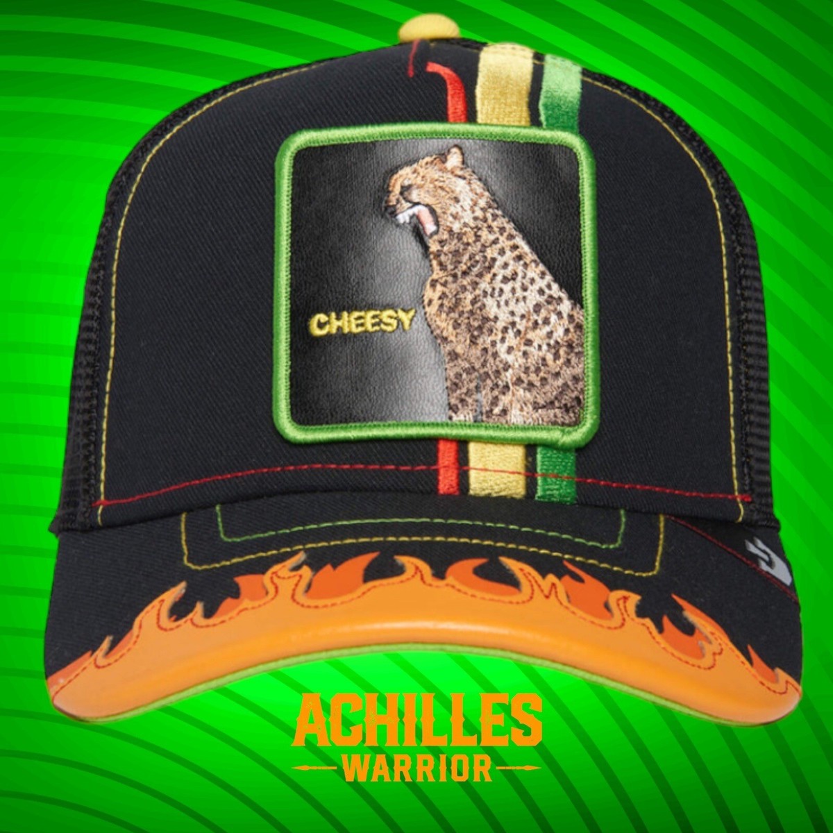 Goorin Bros DANGEROUSLY CHEESY CHEETA SUPERCHARGED CAPSULE Trucker Hat Goorin Bros Dangerously Trucker Hat – DTLR main image 4