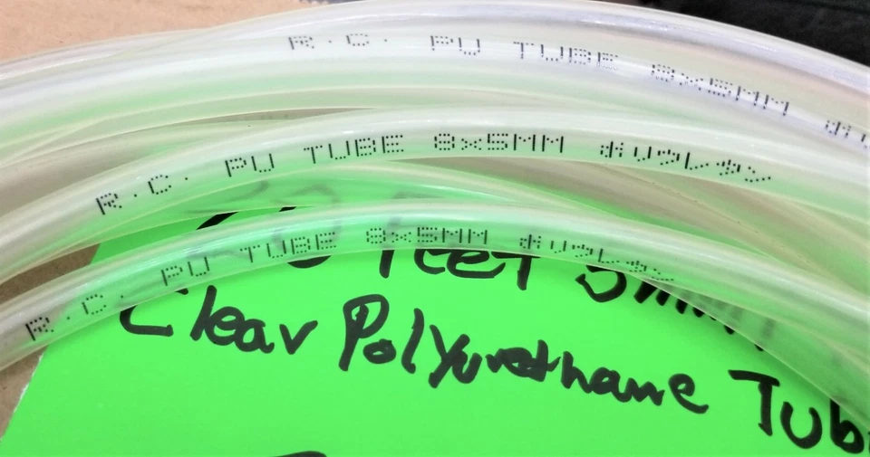20 Feet 3/16" ID X 5/16" OD Clear Food Grade Polyurethane Tubing [BB46] - Image 2 of 4