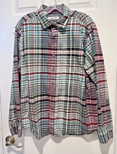 Tommy Bahama Men's LS Button Front Collared Lightweight Flannel Shirt SZ MED EUC
