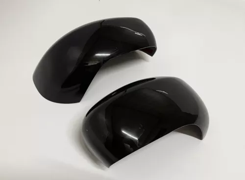 Gloss Black Mirror Cover Cap For 2005-2010 Chrysler 300C 2006-2010 Dodge Charger - Foto 8 di 9