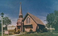 Little Church in Hotel Last Frontier of Las Vegas NV Chrome Vintage Post Card