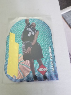  Allen Iverson 1996-97 Collectors Edge Rookie Rage Die-Cut #19 Rare Gold Sixers