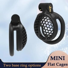 Male Chastity Device with Arc-shaped 4 Rings Chastity Cage Men Bondage Lock BDSM