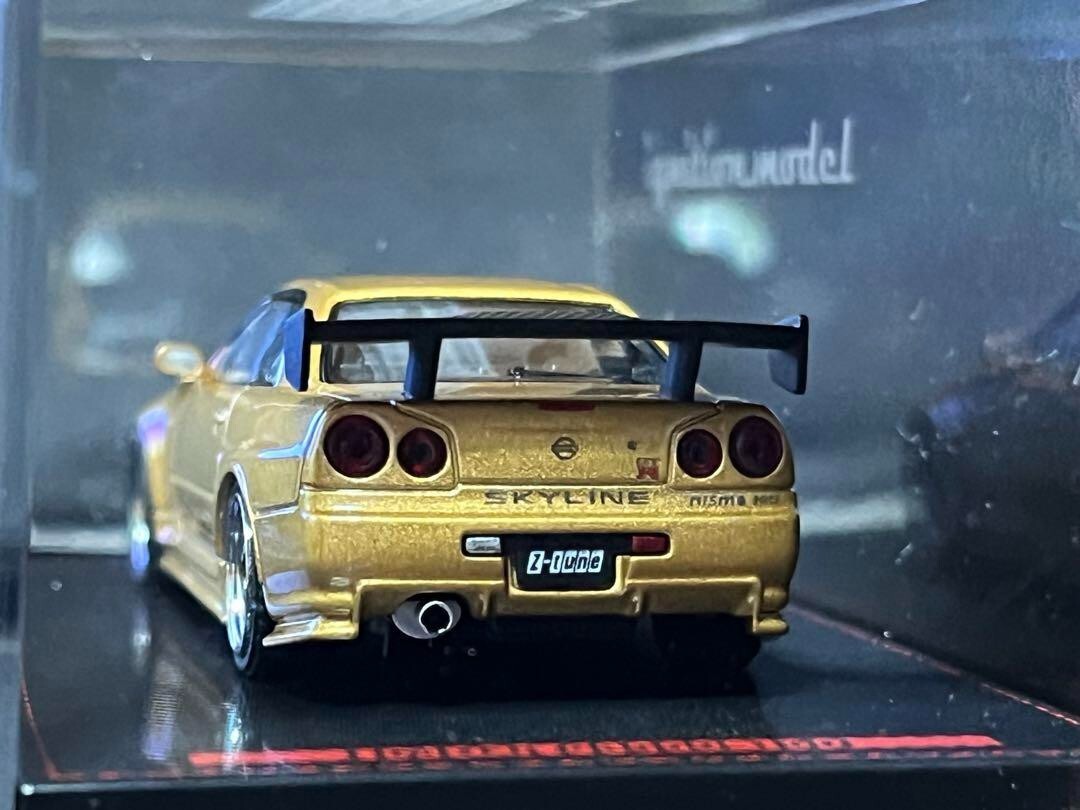 ミニカー ignition model Nissan Skyline GT-R Nismo ignition model IG1875 1/64 Nismo R34 GT-R Z-tune Gold Tokyo