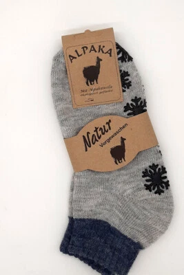 1 Paar kurze Damen MH Stoppersocken mit 60% Wolle Hellgrau 35 - 42 - Bild 1 von 3