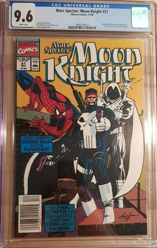 1990 Marc Spector Moon Knight #21 CGC 9.6 Spiderman Punisher Cover