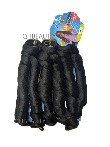 CHERISH SYNTHETIC JUNIOR CROCHET BRAID HAIR EXTENSION - SPIRAL FRENCH CURL 14 '' - Picture 12 of 18